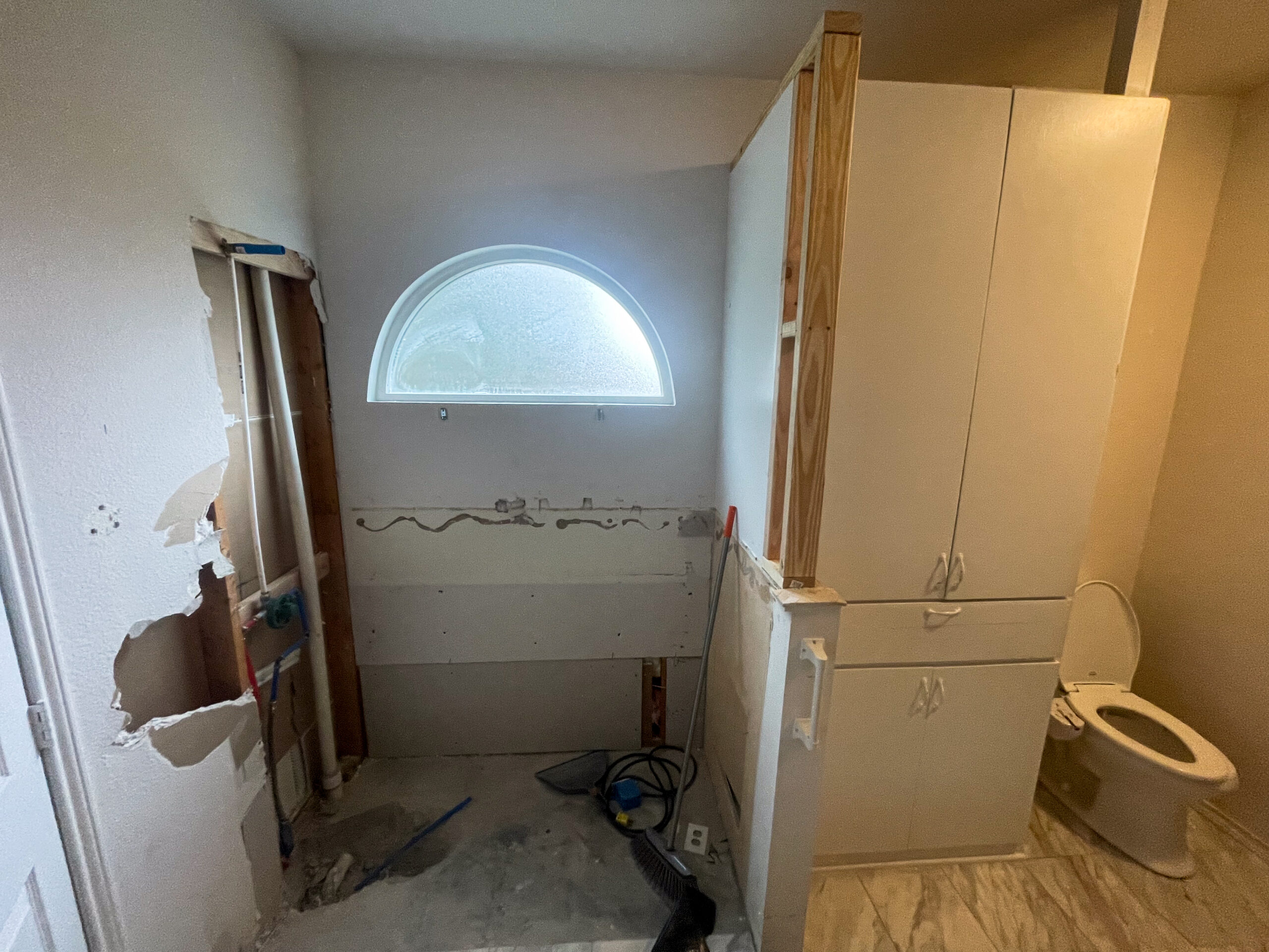 Casabianca Remodeling performing Texas home remodeling services with bathroom demolition and preparation for renovation